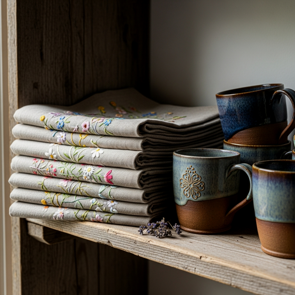 Loving Little Details: Embroidered Napkins