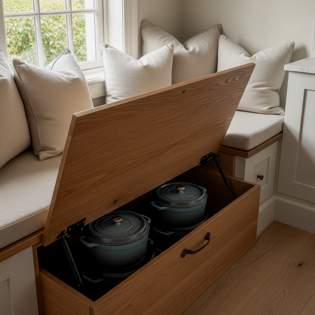 Banquette Seating with Hidden Storage