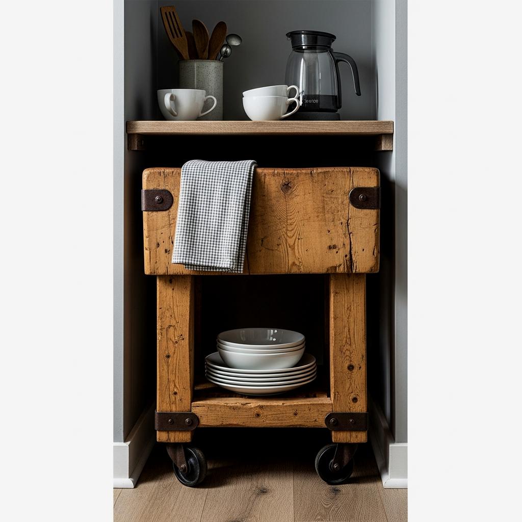 Vintage Rolling Prep Station