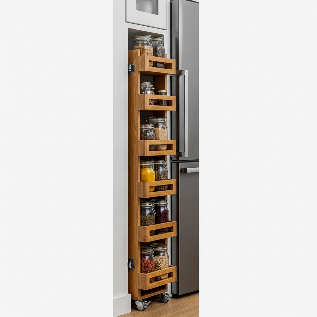 Slim Slide-Out Pantry Furniture