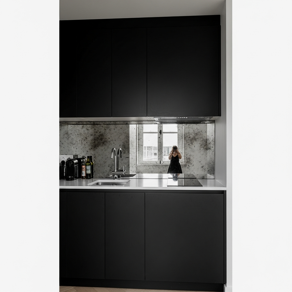 Mirrored Backsplashes for Visual Depth