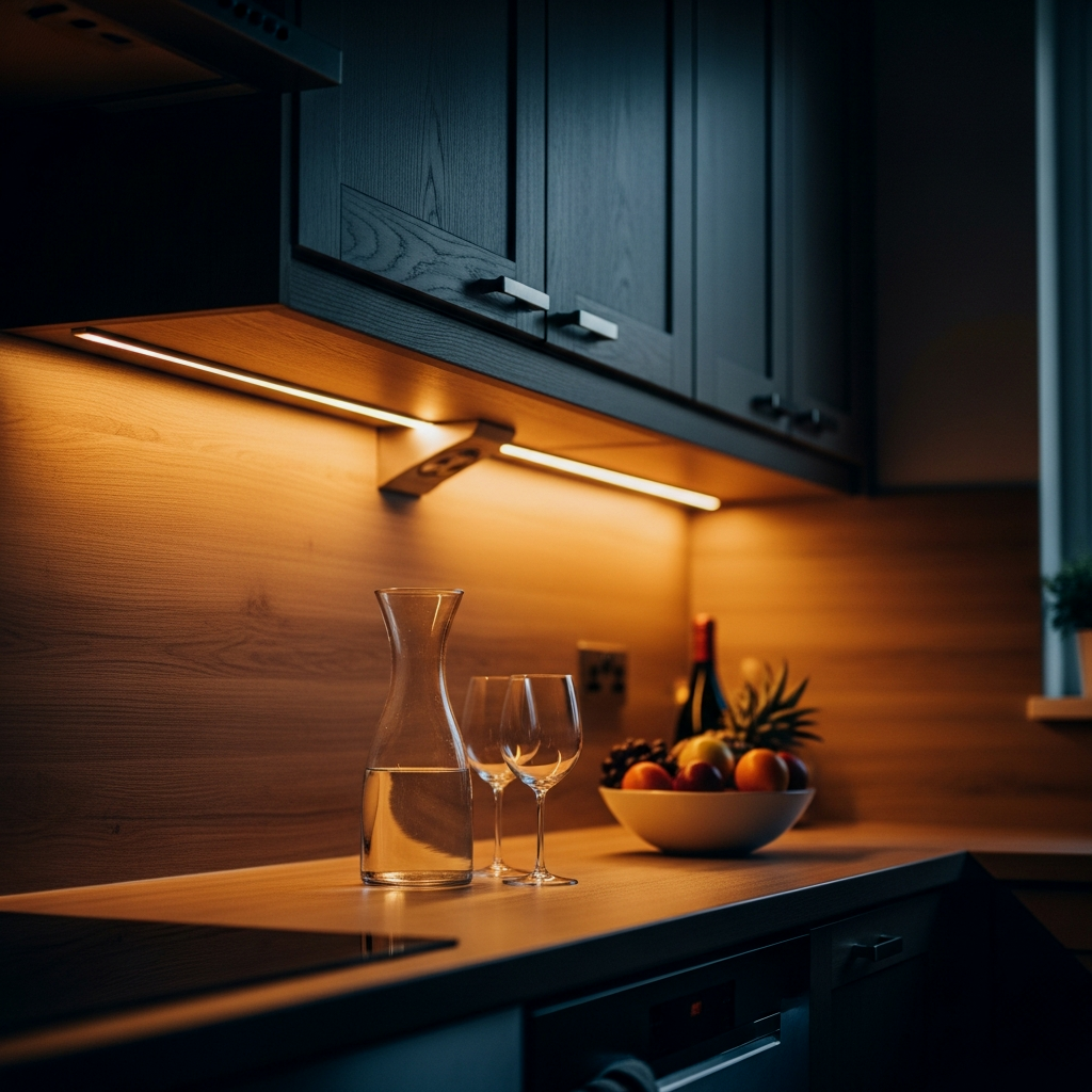 Atmospheric Under-Cabinet Lighting