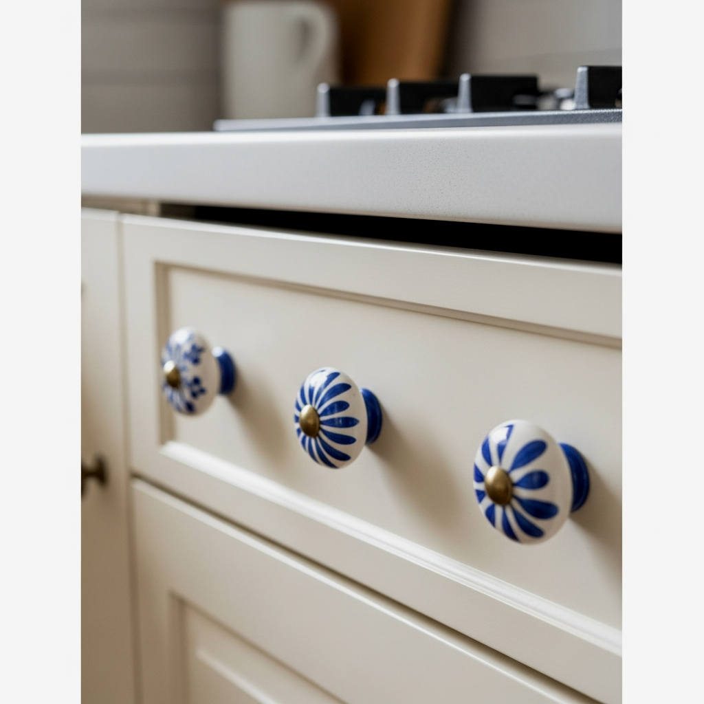 Hand-Painted Ceramic Knobs