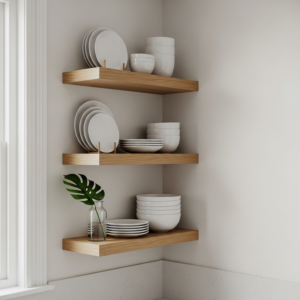 Budget-Friendly Open Shelving