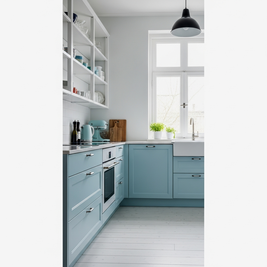 Serene Pale Blue Accents