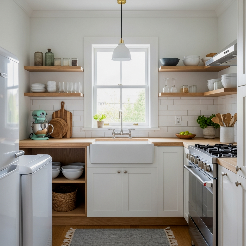 Heart of the Home: Airy Open Shelving