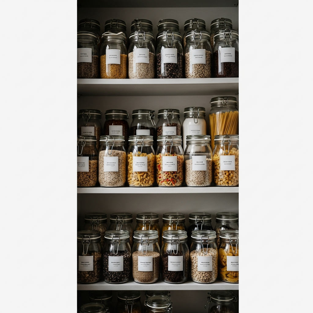 Clear Glass Bulk Storage