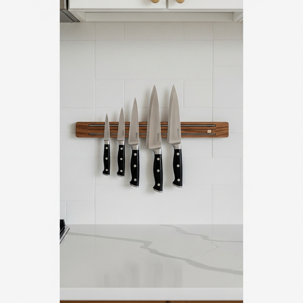 Sleek Magnetic Knife Strips