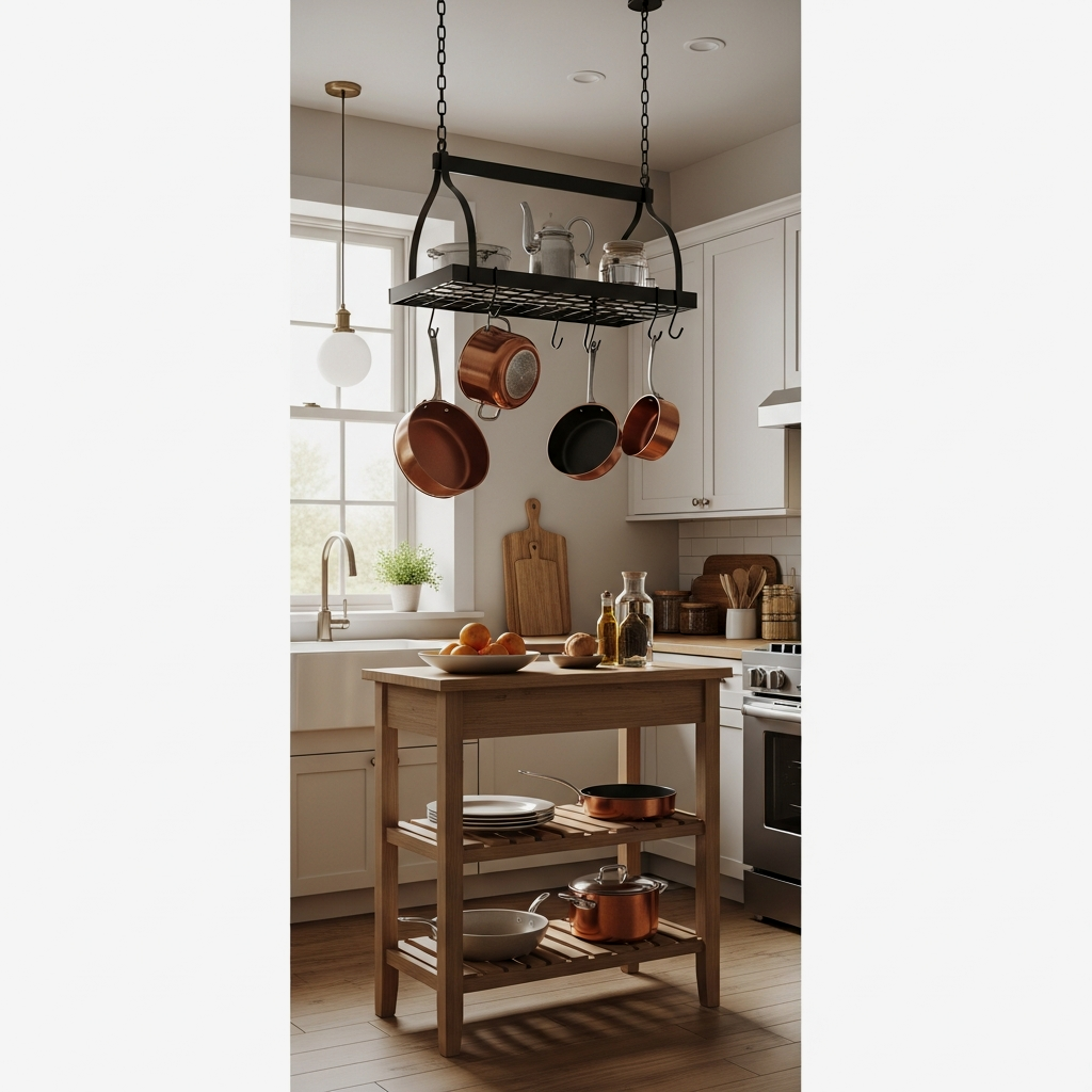 Hanging Pot Racks for Space