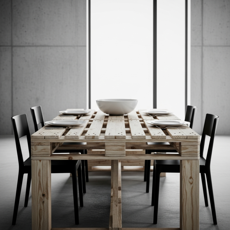 Build a Solid Pallet Wood Dining Table for Under $100