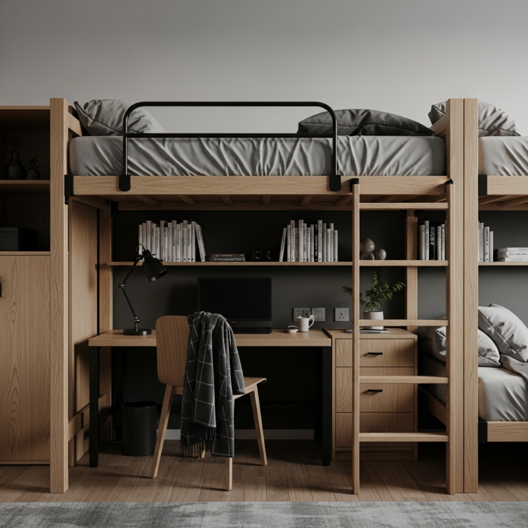 15 Minimalist Men’s Dorm Room Ideas: Clean Lines and Simple Style