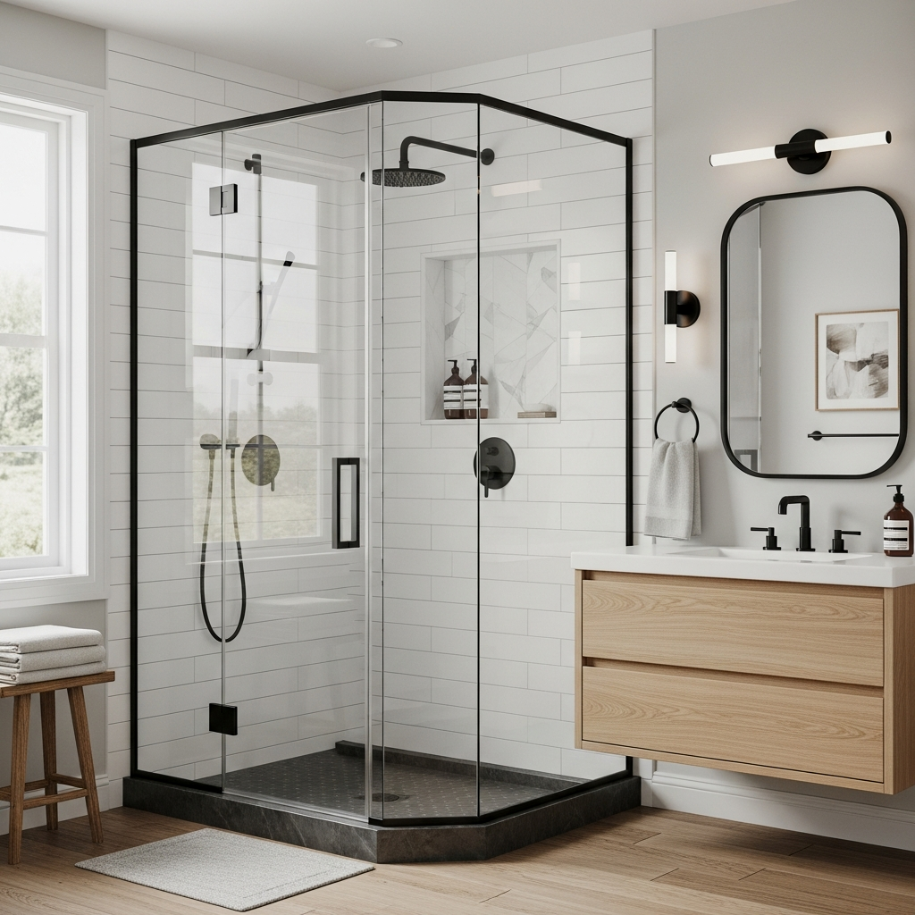 Neo-Angle Corner Glass Enclosure
