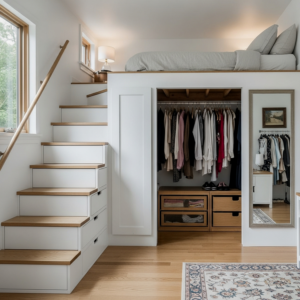 Lofted Sleeping Platforms