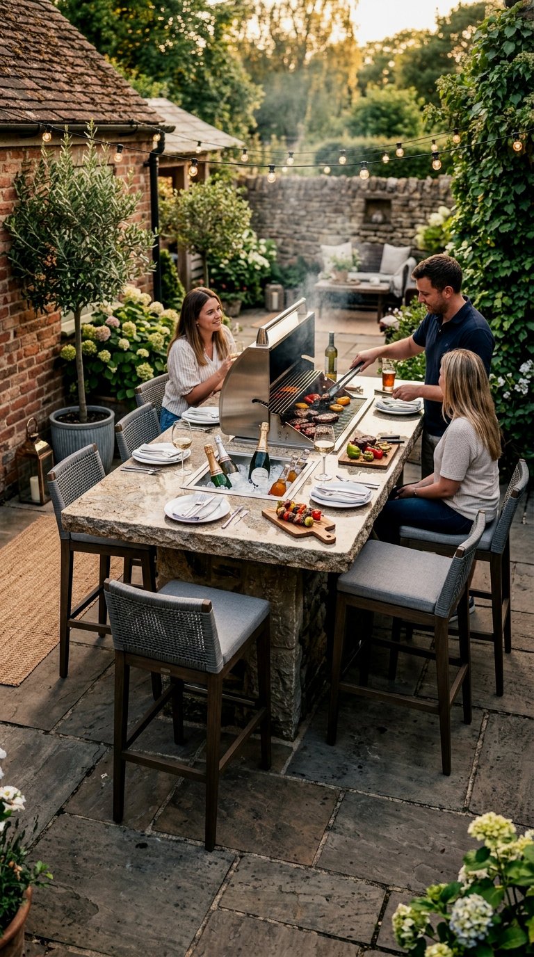 The Integrated Fire-Pit Dining Table
