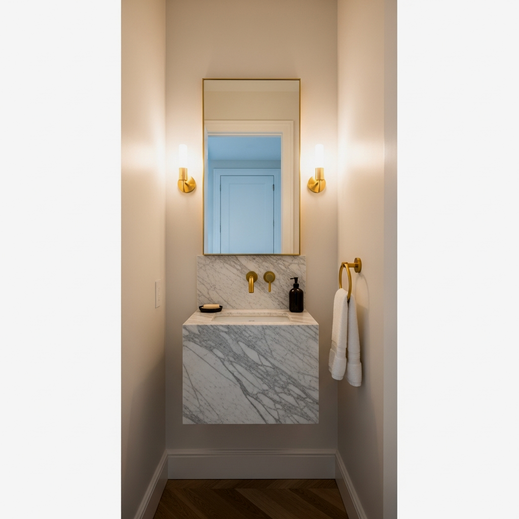 The Floating Calacatta Marble Pedestal
