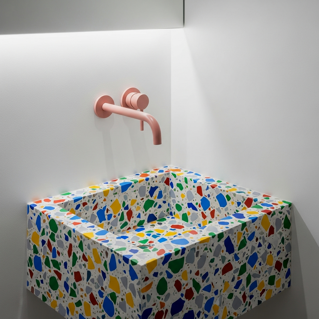 The Terrazzo Block Integrated Sink