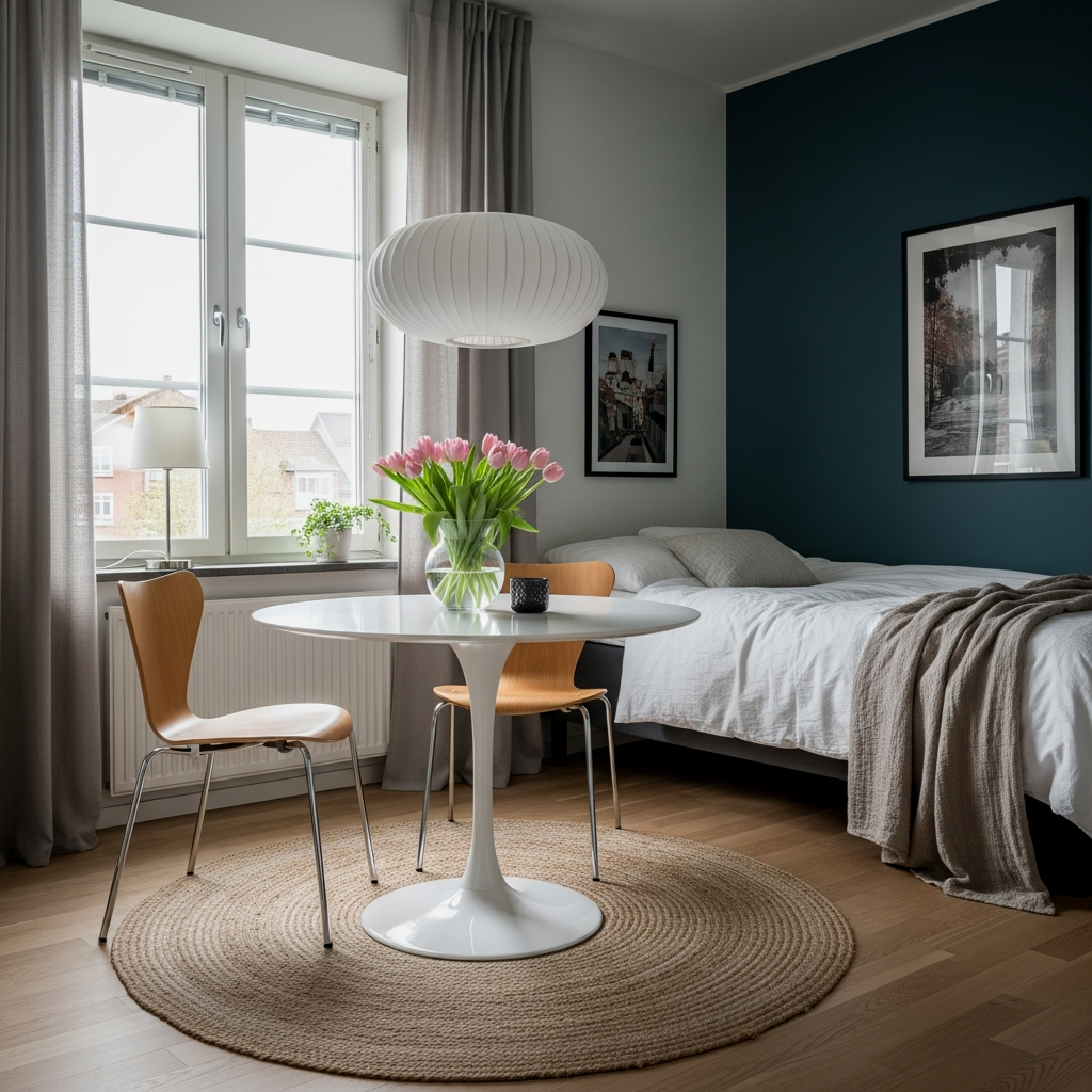 Zoning with a Circular Dining Rug