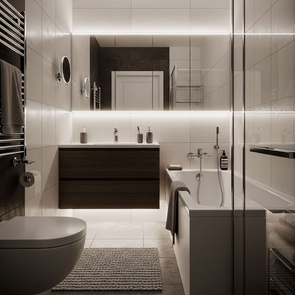 Under-Cabinet Lighting and Floating Elements