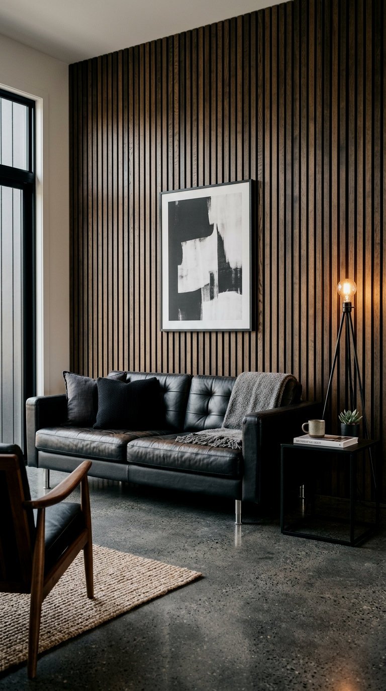 Smoked Oak Wood Slat Visuals
