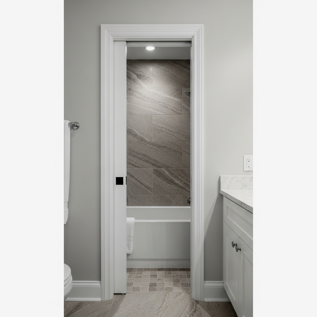 Sliding Pocket Doors and High-Gloss Finishes