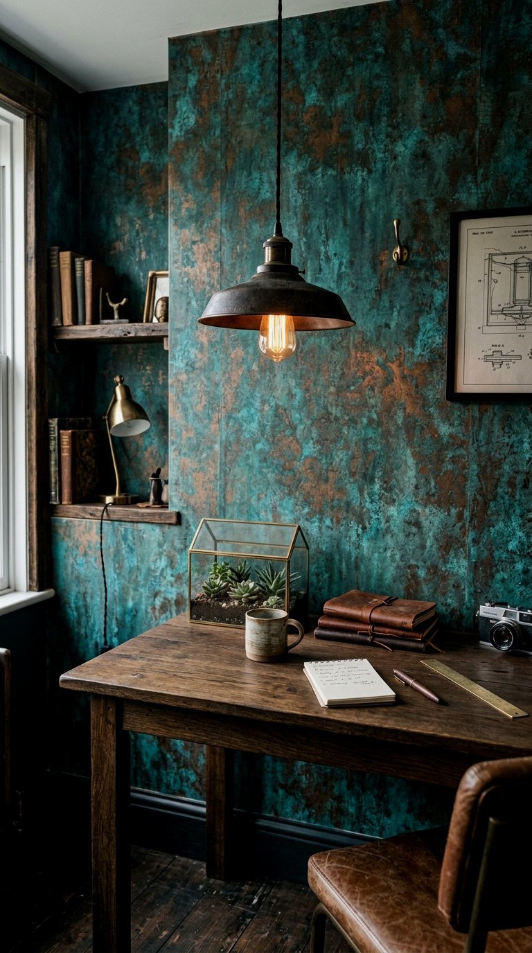 12 Masculine Wallpaper Picks for a Moody, High-End Vibe