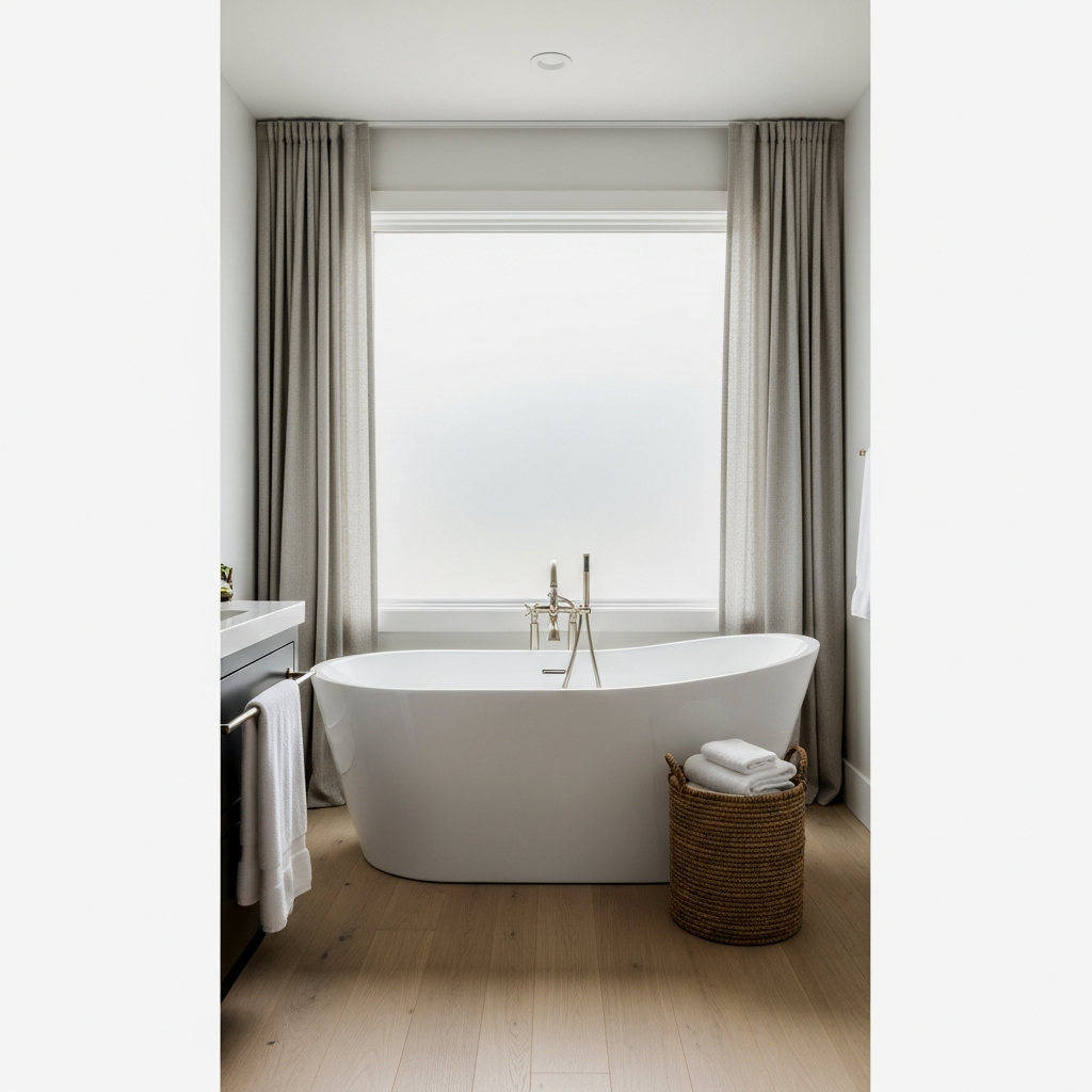 Compact Freestanding Tubs Near Windows
