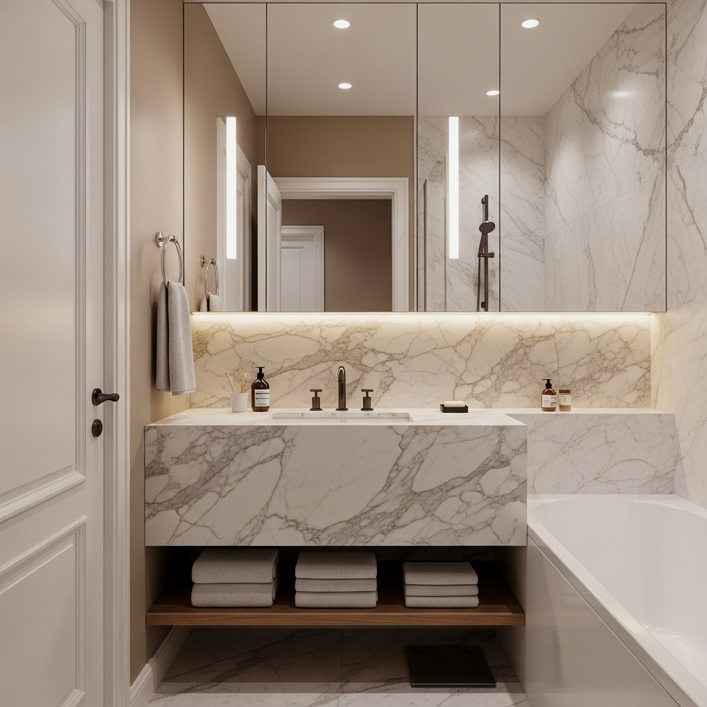 Full-Height Mirror Wall Illusions