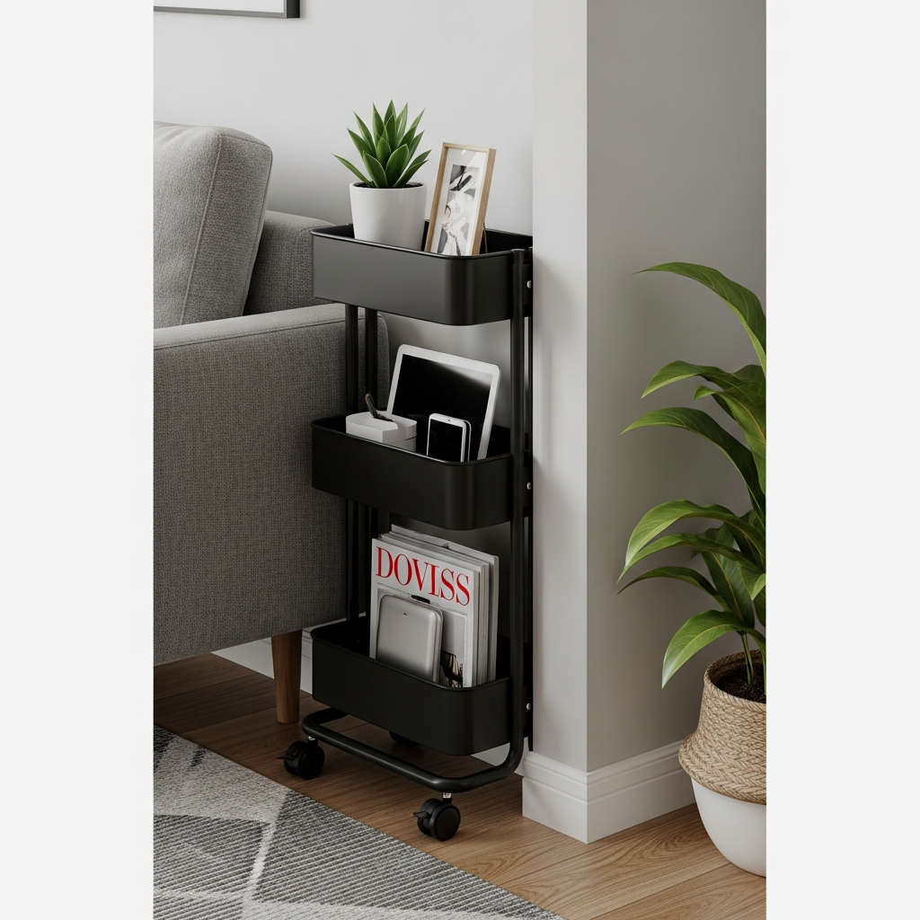 Slim Rolling Utility Carts