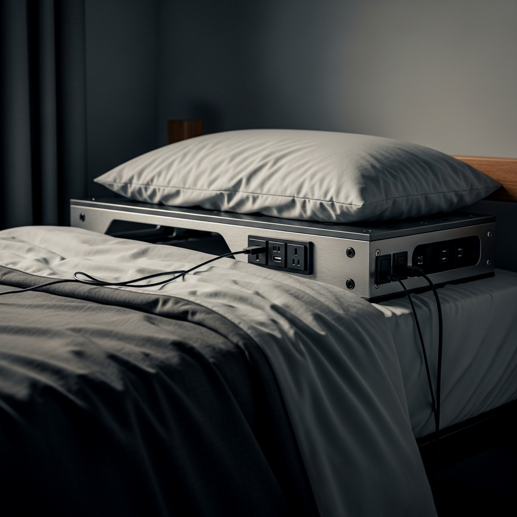 Functional Bed Risers with Outlets