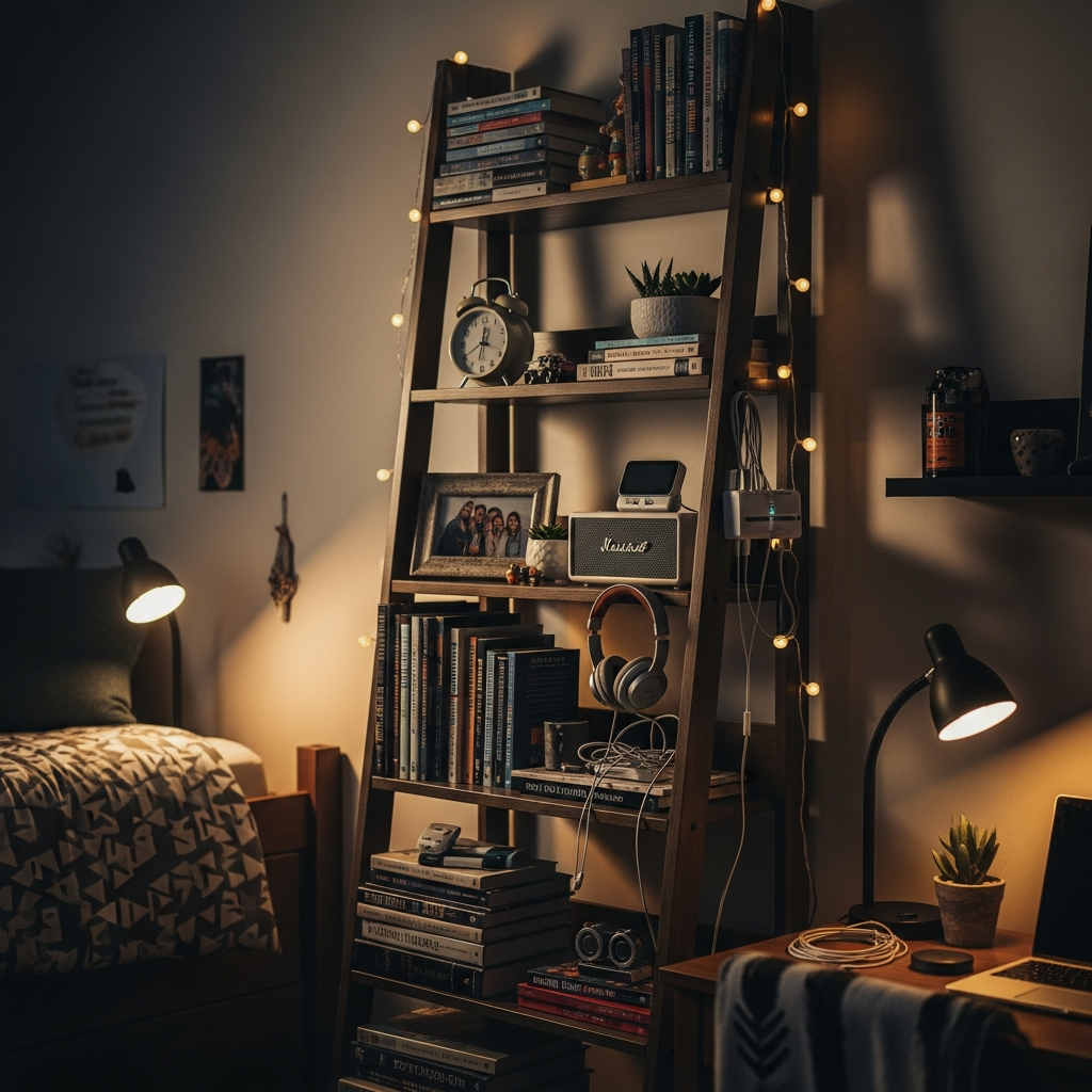 Vertical Book and Decor Shelving