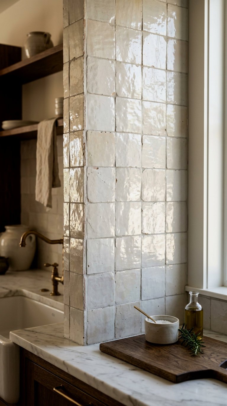 Handmade Zellige Tile Backsplashes