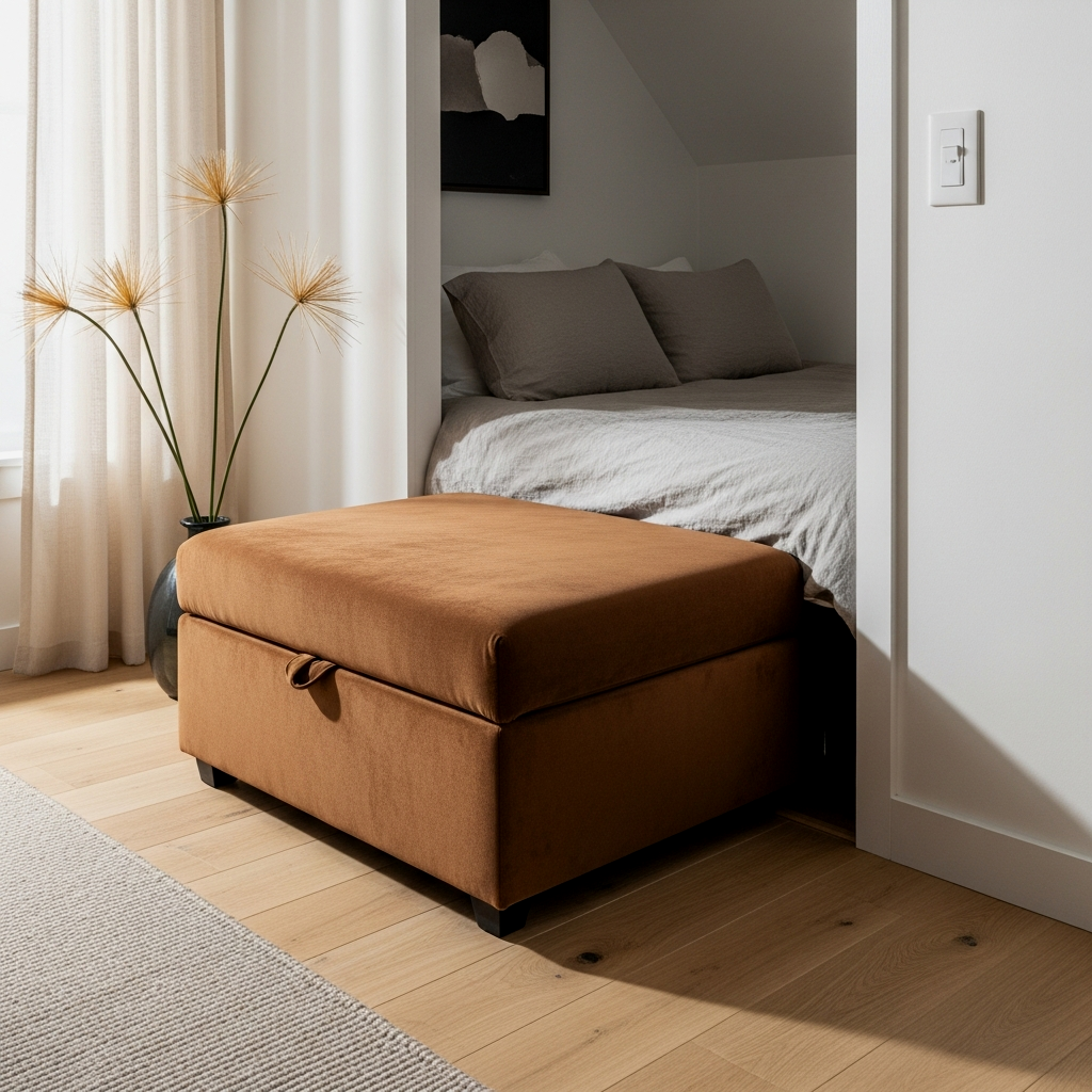 The Ottoman That’s Actually a Bed (Guest Ready)