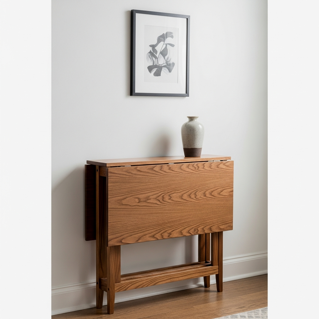 The Drop-Leaf Dining Table (Space-Saving Mode)