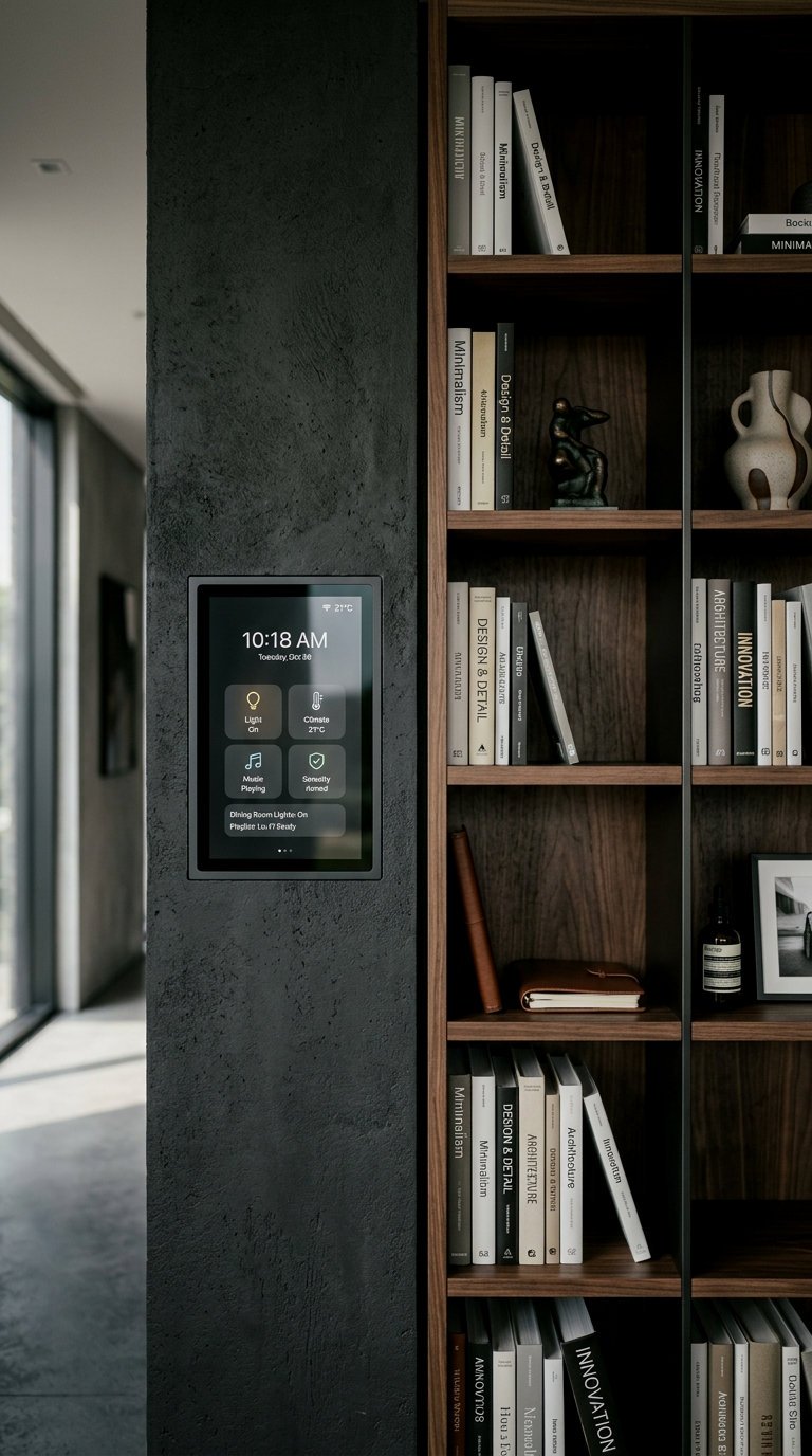 Minimalist Wall-Mounted Smart Control Hub