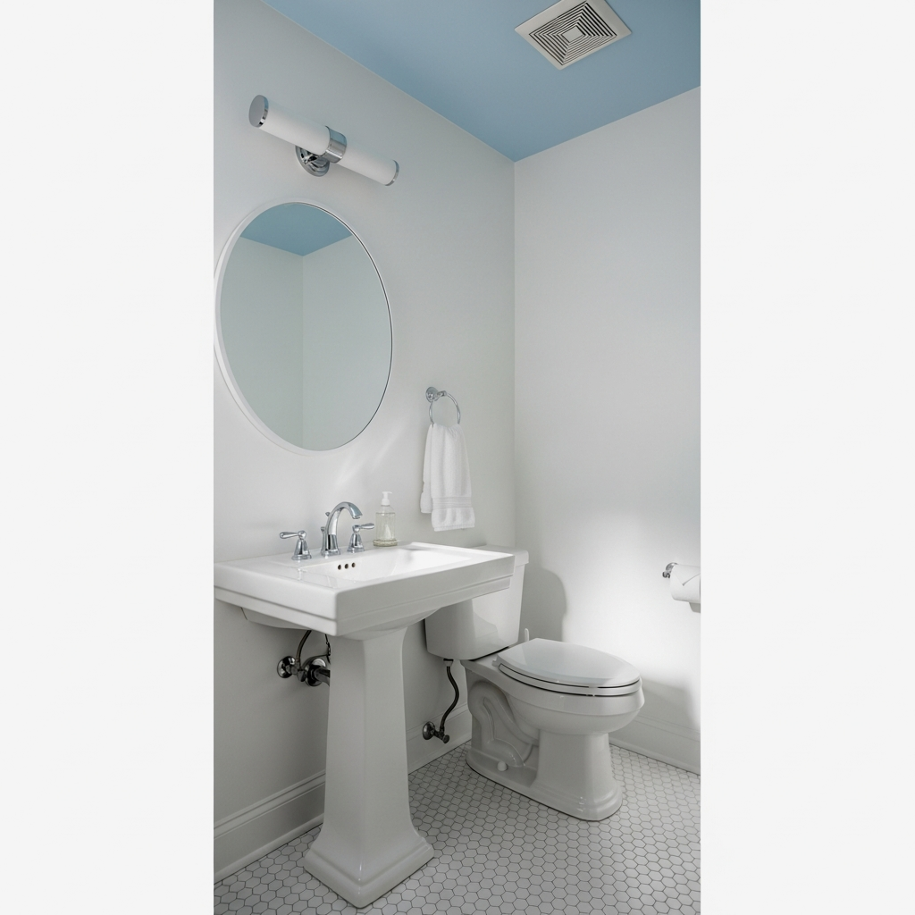 Pale Sky Blue Ceiling