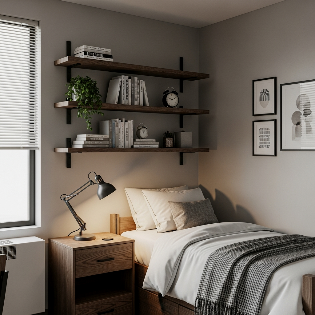 Dark-Washed Wood Accents