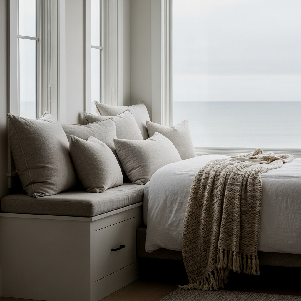 A Secluded Window Nook for Reflection