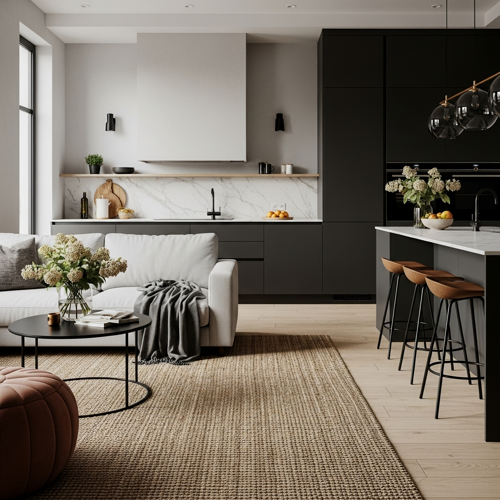 Nurturing Small Open Plan Kitchens: A Journey of Flow & Function