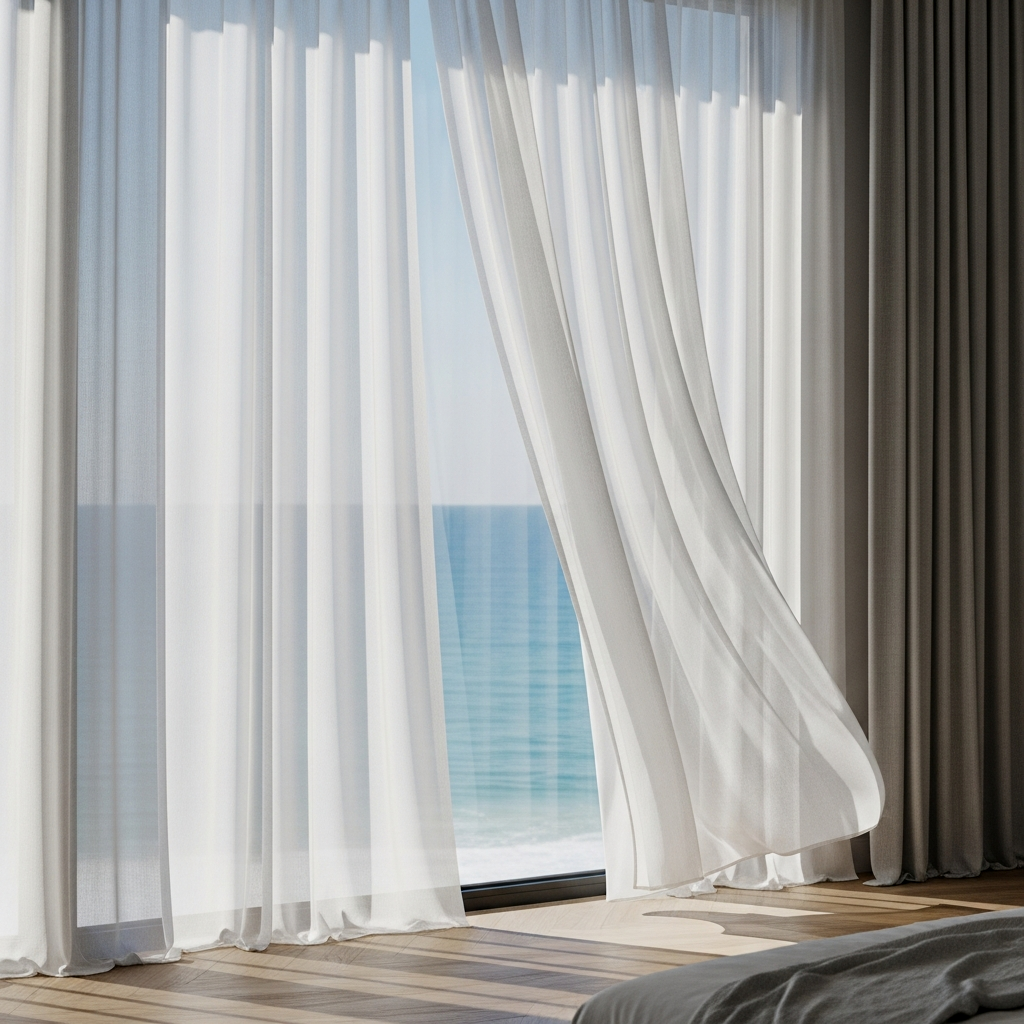 Breezy Sheer Linen Drapes