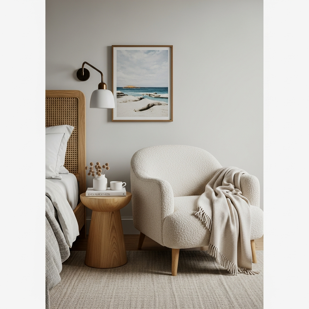 A Curated Textural Reading Nook