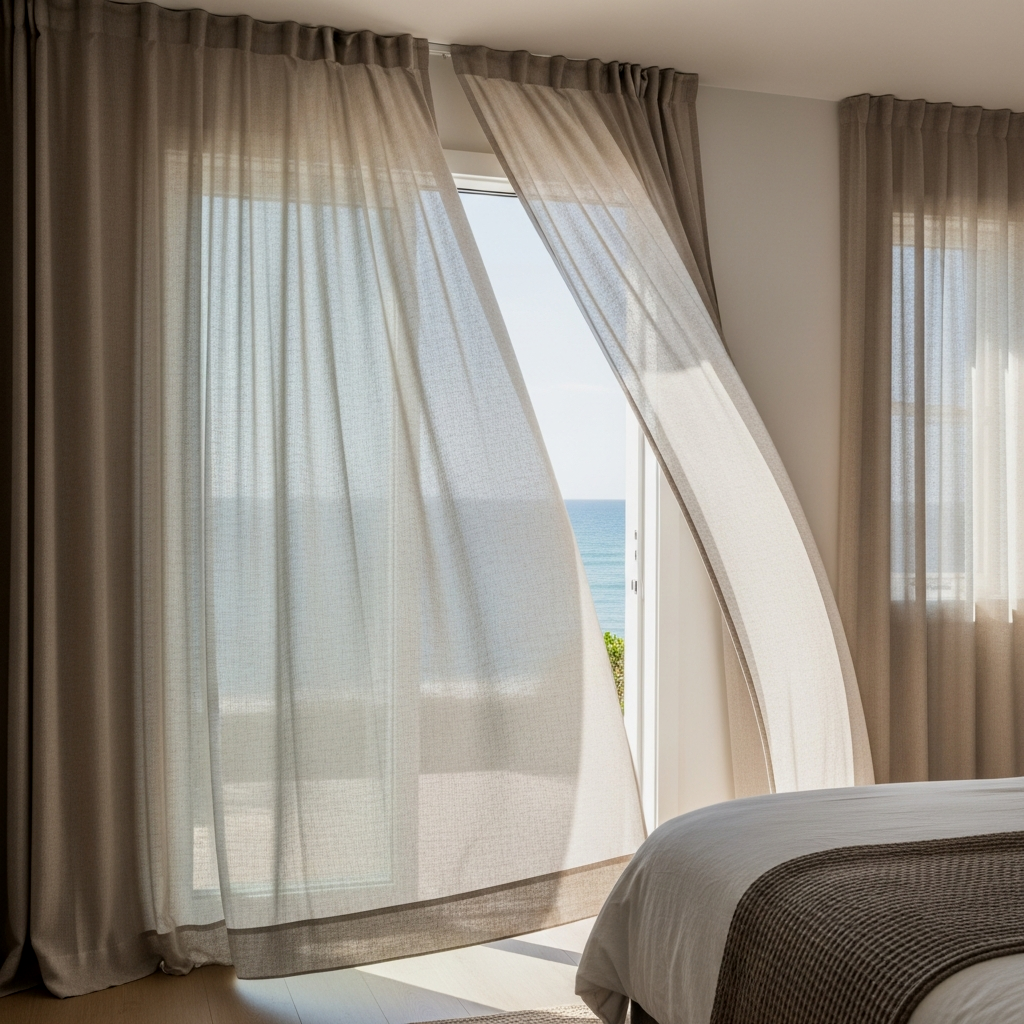 Flowing, Breezy Window Treatments