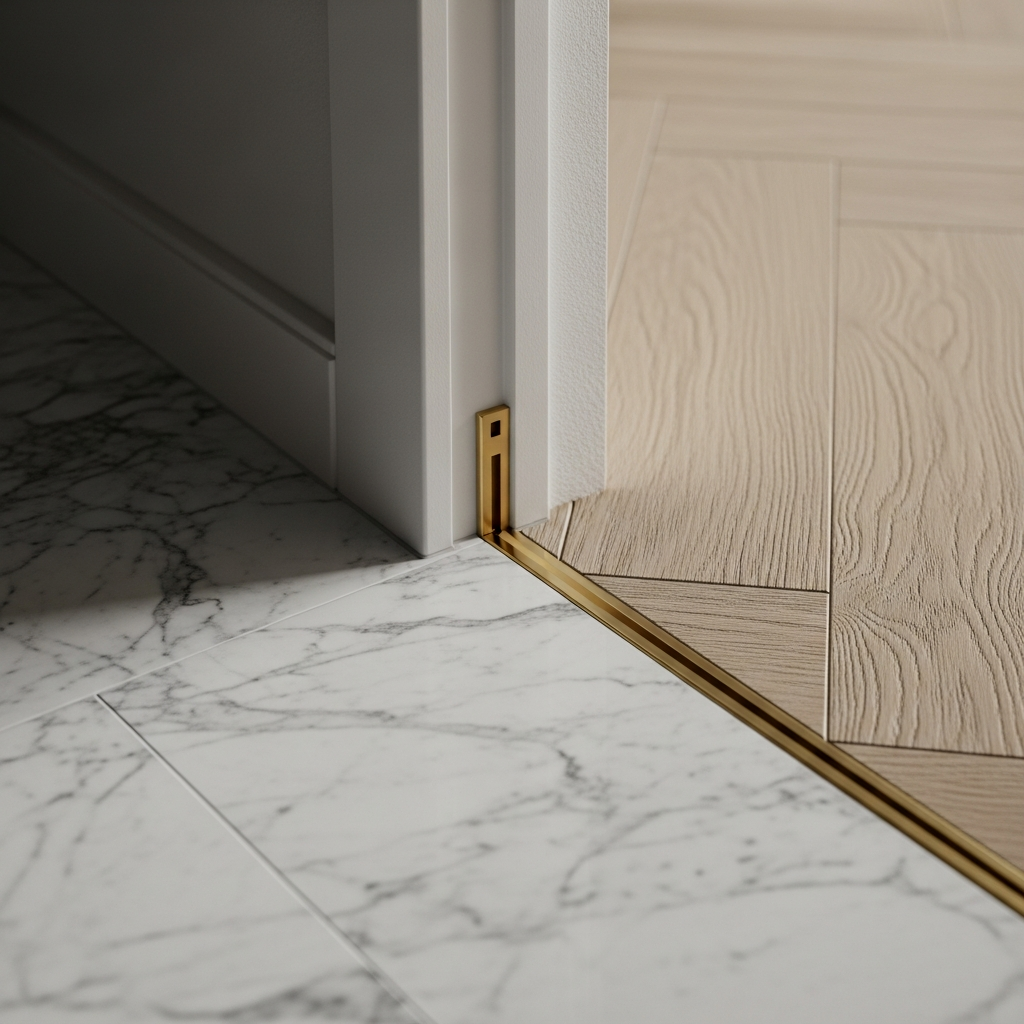 Mastering Transitions: Brass T-Bars and Floor Zoning