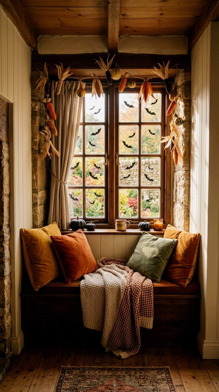 Cottagecore Autumn Window Display