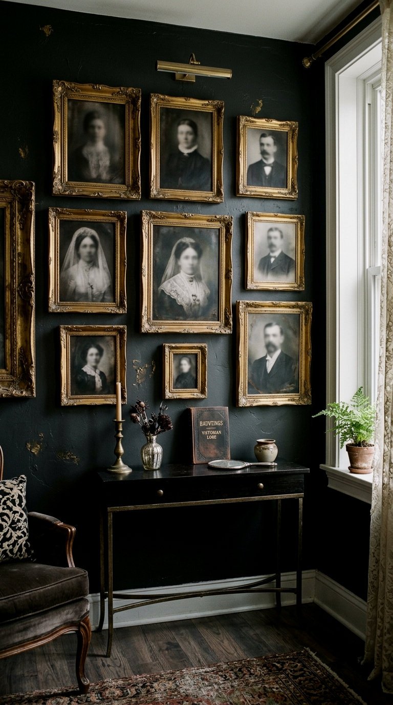 Victorian Gallery Wall Console Display