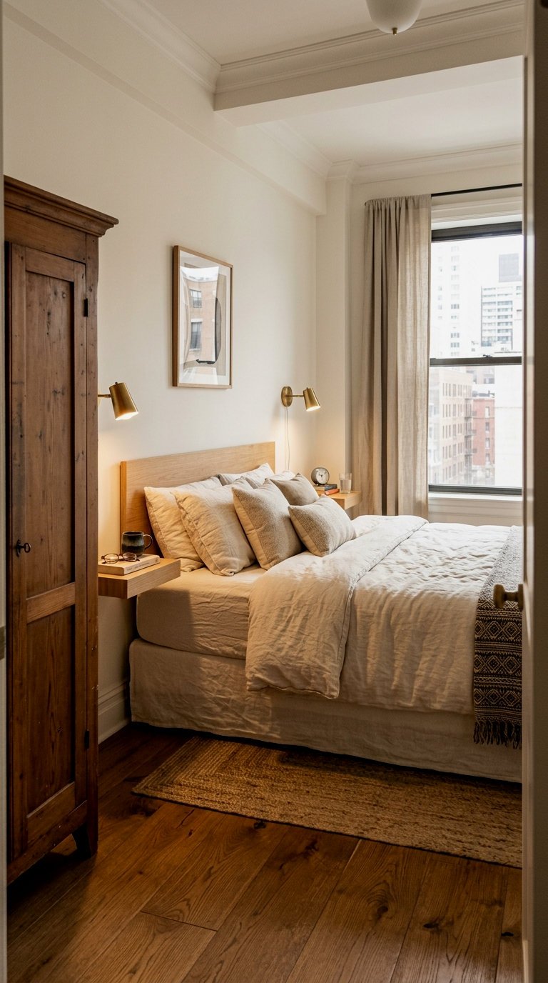 Slim Freestanding Armoire Integration